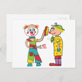Clowns Briefkaart (Voorkant / Achterkant)