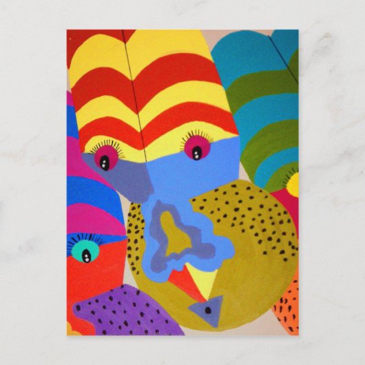 Clowns Briefkaart (Voorkant)