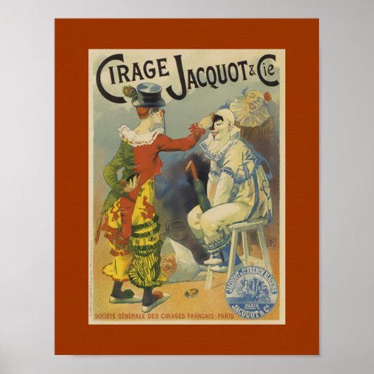 Clowns Cirage Jacquot Art Poster (Voorkant)