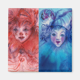 CLOWNS COLLECTIE / Venetian Masquearde Ball Magneet