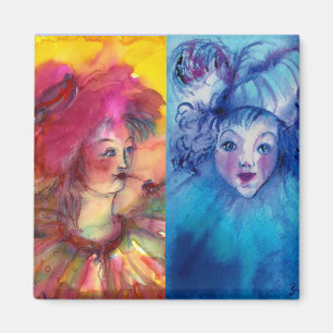 CLOWNS COLLECTIE / Venetian Masquearde Ball Magneet