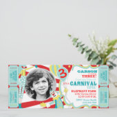 Clowns de cirque Invitation d'anniversaire T-AQRD (Debout devant)