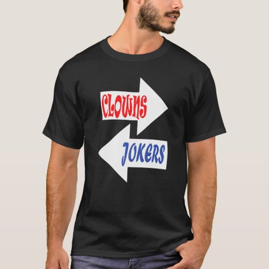 Clowns en okers Retro T-shirt (Voorkant)