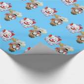 Clowns Galore Gift Wrapping Paper Cadeaupapier (Hoek)