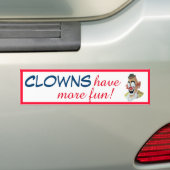Clowns hebben meer flauwte #4 bumpersticker (Op auto)