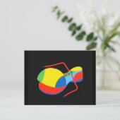 Clown's hoefijzer briefkaart (Staand voorkant)