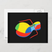 Clown's hoefijzer briefkaart (Voorkant / Achterkant)