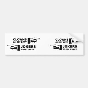 Clowns & Jokers Humor Bumpersticker