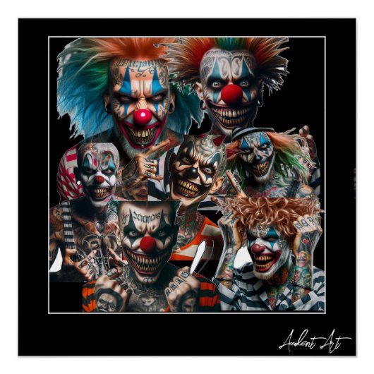 Clowns of a Different Nature par Chuck Vest Poster (Devant)