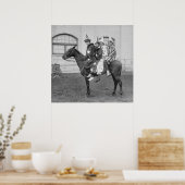 Clowns op een paard, 1915 poster (Keuken)