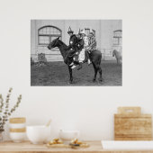 Clowns op een paard poster (Keuken)