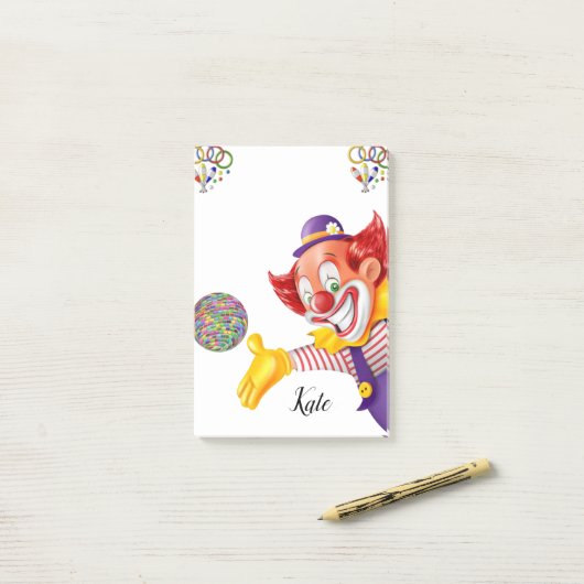 Clowns Post-it Notes (Sur un bureau)