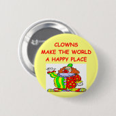 clowns ronde button 5,7 cm (Voorkant /achterkant)