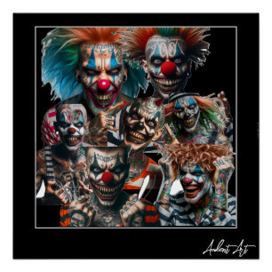 Clowns van een andere Natuur door Chuck Vest Poste Perfect Poster
