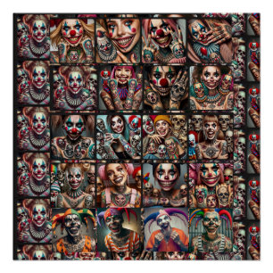 Clowns van een andere Natuur door Chuck Vest Poste Perfect Poster