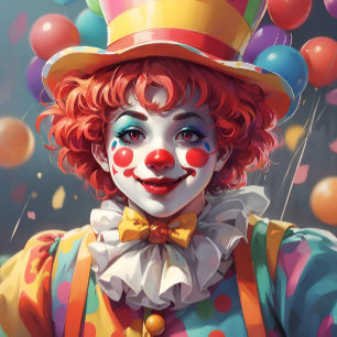 Clowns Verjaardagsfeestje Viering Stropdas