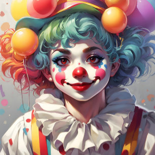 Clowns Verjaardagsfeestje Viering Stropdas