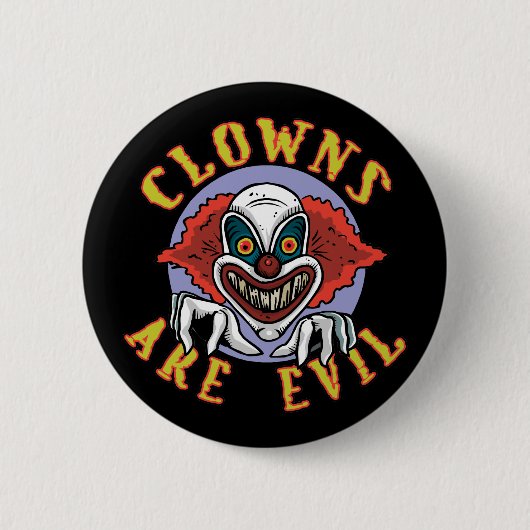 Clowns zijn boze Button (Voorkant)