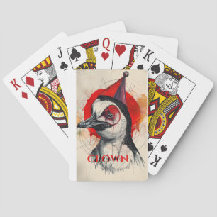 clownspinguïn pokerkaarten