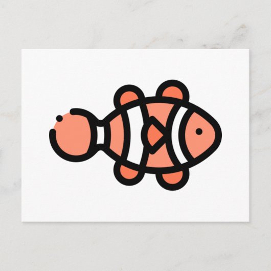 Clownvis Briefkaart (Voorkant)