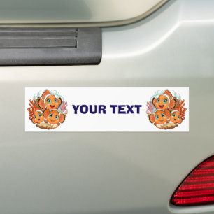 Clownvis Cartoon grappig Familie Onderwater Bumpersticker