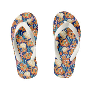 Clownvis Cartoon leuk Familie Onderwater Kinder Teenslippers