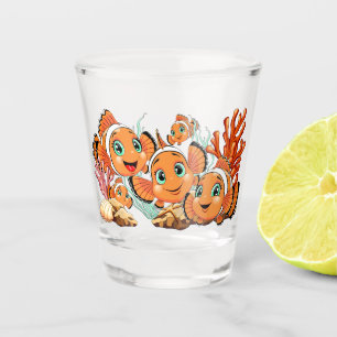 Clownvis Cartoon leuk Familie Onderwater Shot Glas