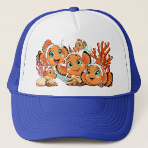 Clownvis Cartoon leuk Familie Onderwater Trucker Pet