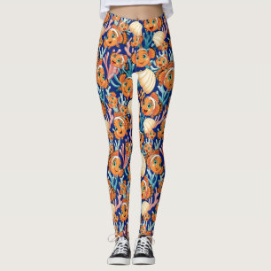 Clownvis Cartoon Lief Familie Onderwater Leggings