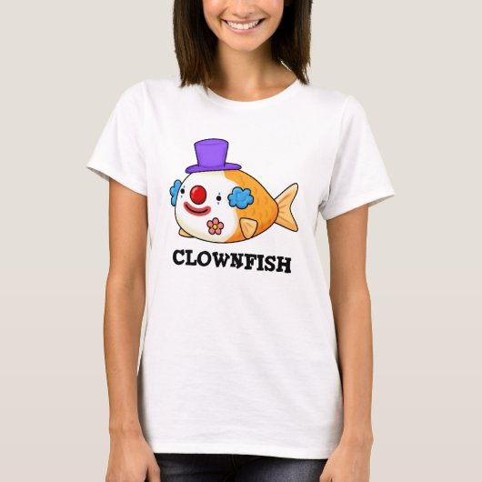 Clownvis Grappig Dier Vis Punt T-shirt (Voorkant)
