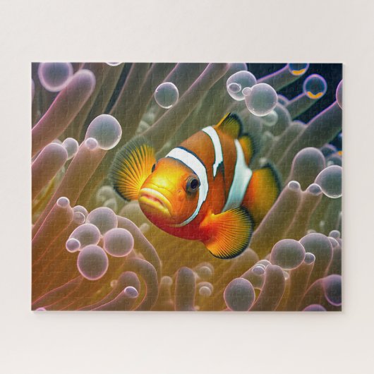 Clownvis in Zee Anemone Legpuzzel (Horizontaal)