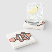 Clownvis Stenen Onderzetter (Zijkant)