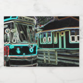 CLRV Neon à l'ensemble Étiquette de contenants ali (Étiquettes simples)