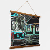 CLRV Neon à stn 91x66cm 2set Bois Tapisserie mural (Incliné)