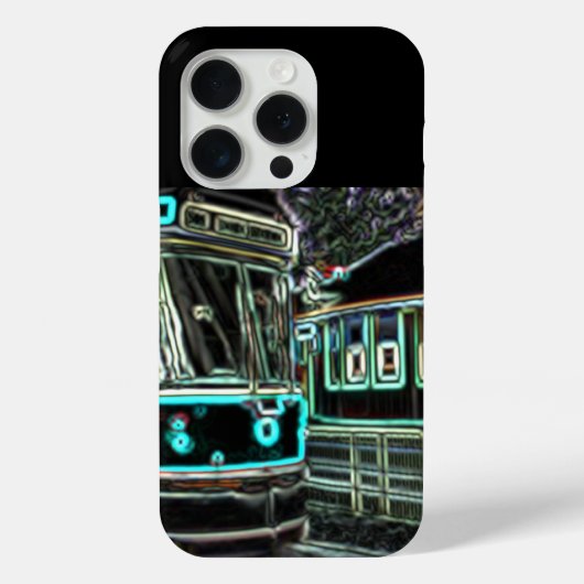 CLRV Neon à stn iPhone 15 Pro Coque (Verso)