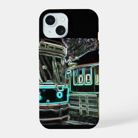 CLRV Neon à stn iPhone 15 Téléphone Case (Verso)