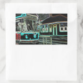 CLRV Neon à stn Set 4 Stickers Rectangle (Sac)