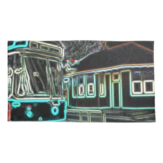 CLRV Neon bij stn King Size Dual Kussenslopen (Achterkant-Links)