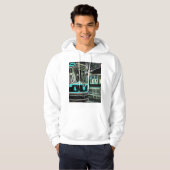 CLRV Neon bij stn Mannen Hoodie (Voorkant volledig)