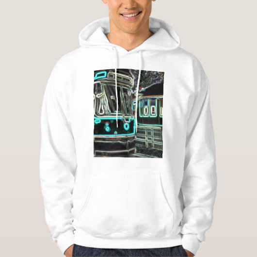 CLRV Neon bij stn Mannen Hoodie (Voorkant)