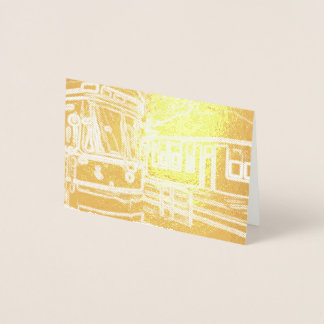 CLRV Neon bij stn Mini Horizontale Folie Gift Labe Folie Kaarten