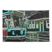 CLRV Neon bij stn Standaard Grootte Dubbele Kussen Kussensloop (Achterkant-Rechts)