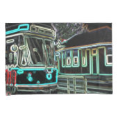 CLRV Neon bij stn Standaard Grootte Dubbele Kussen Kussensloop (Voorkant-Rechts)