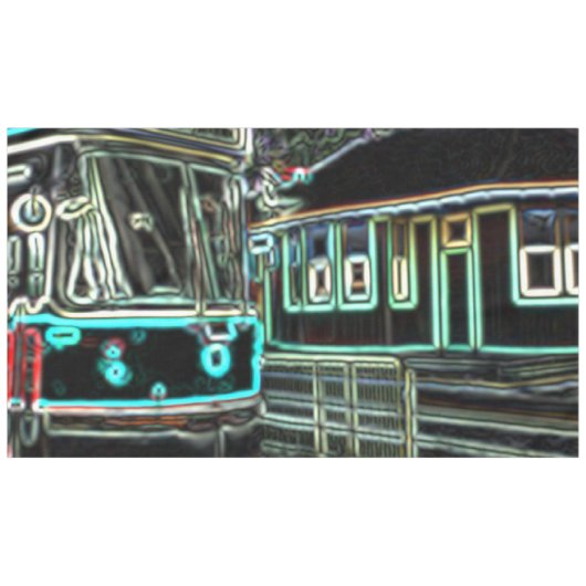 CLRV Neon bij stn Tafelkleed (Voorkant (Horizontaal))