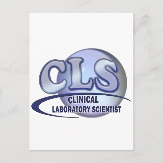 CLS FunBlue LOGO - KLINISCHE LABORATORIUMWETENSCHA Briefkaart (Voorkant)