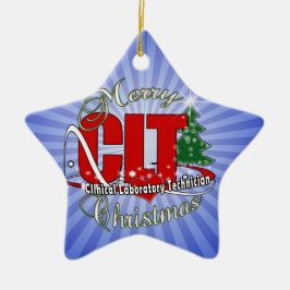 CLT CHRISTMAS klinisch laboratoriumtechnicus Keramisch Ornament