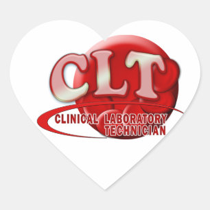 CLT RBC LOGO KLINISCHE LABORATORIUMTEST BLOEDCELLE HART STICKER