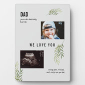 Cltrasound 2 Photo Fête des pères enfant Plaque (Devant)