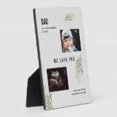 Cltrasound 2 Photo Fête des pères enfant Plaque (Côté)