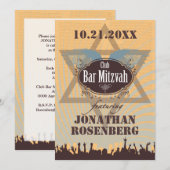 Club Bar Mitzvah Kaart (Voorkant / Achterkant)